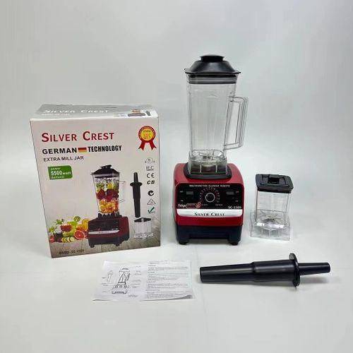 SILVER CREST LM-2.6L 2-en-1 Mélangeur commercial lourd, mélangeur professionnel à haute vitesse durable