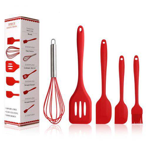 Ustensiles de Cuisine en Silicone Résistants à la Chaleur – Set Complet